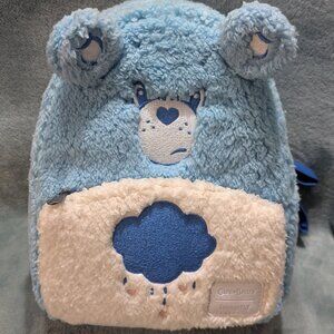 Loungefly Grumpy Care Bear mini backpack fuzzy